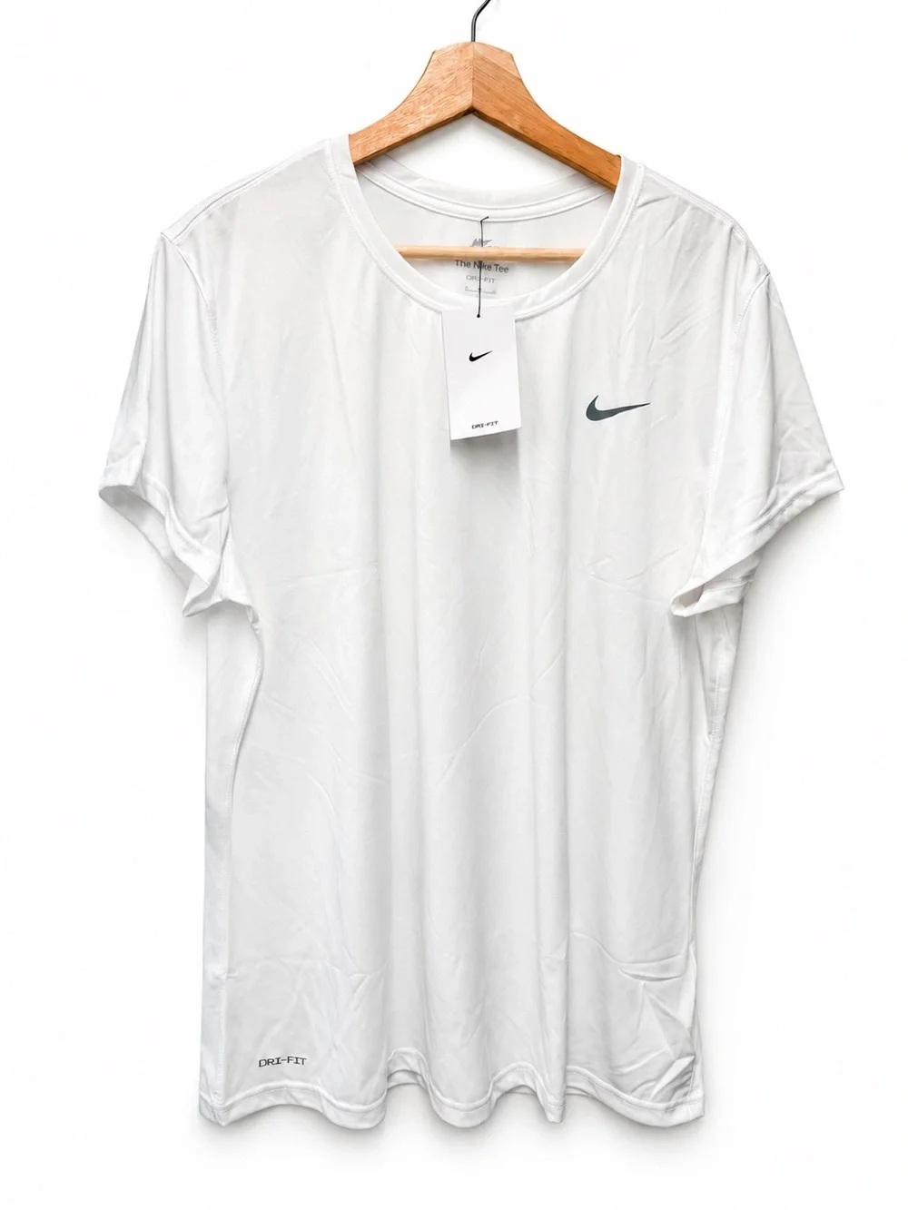 NWT Nike Dri-FIT “The Nike Tee” White Athletic Tee, Size XXL